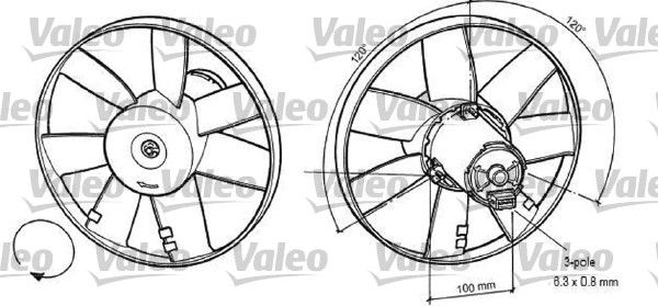 VALEO Lüfter, Motorkühlung (696041)
