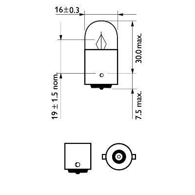 PHILIPS Glühlampe, Blinkleuchte (12821B2)