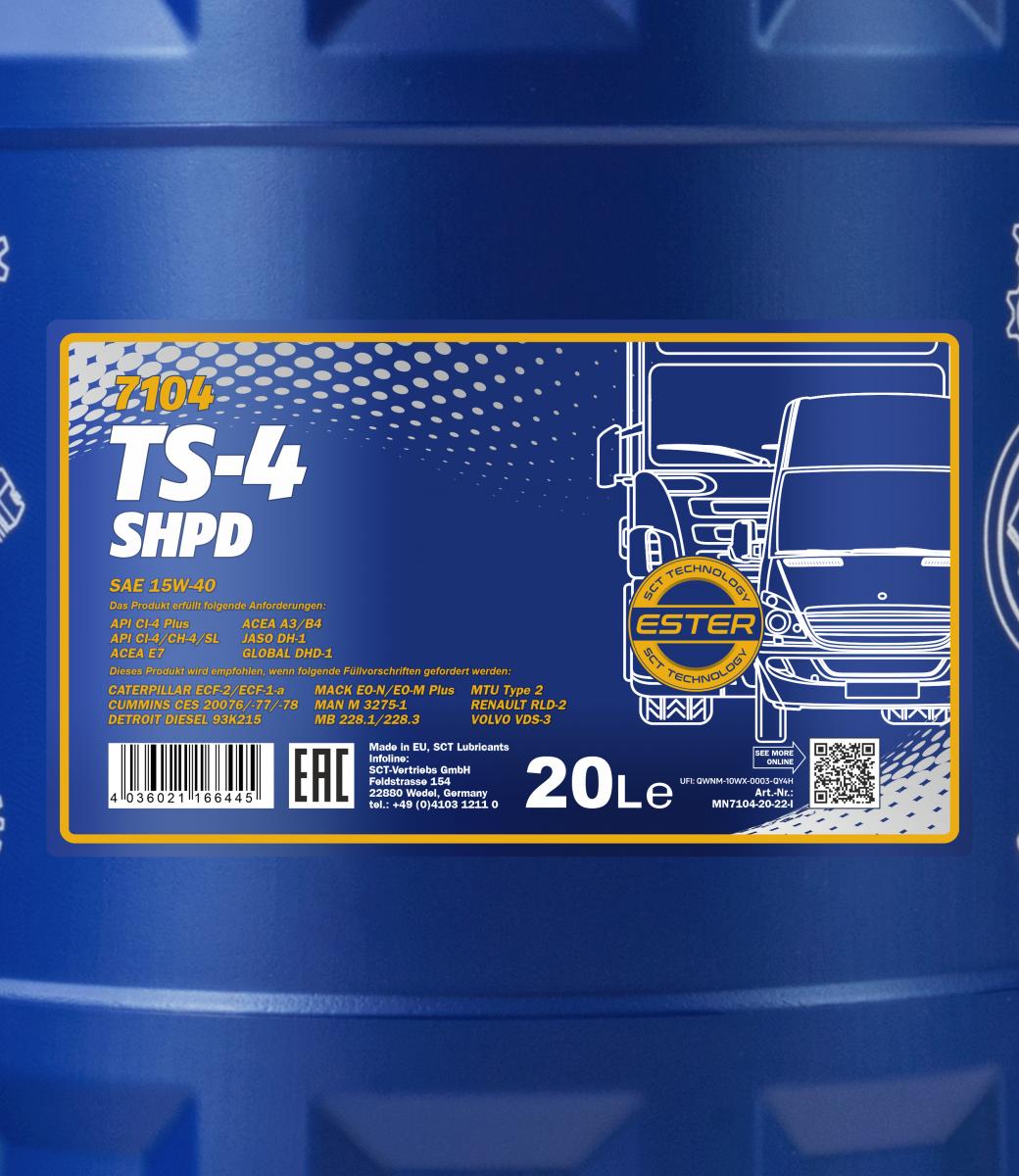 MN TS-4 SHPD 15W-40 Extra