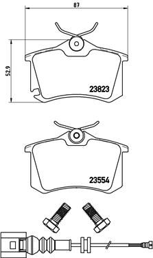 BREMBO Bremsbelagsatz, Scheibenbremse (P 85 066) 8020584058695 P 85 066