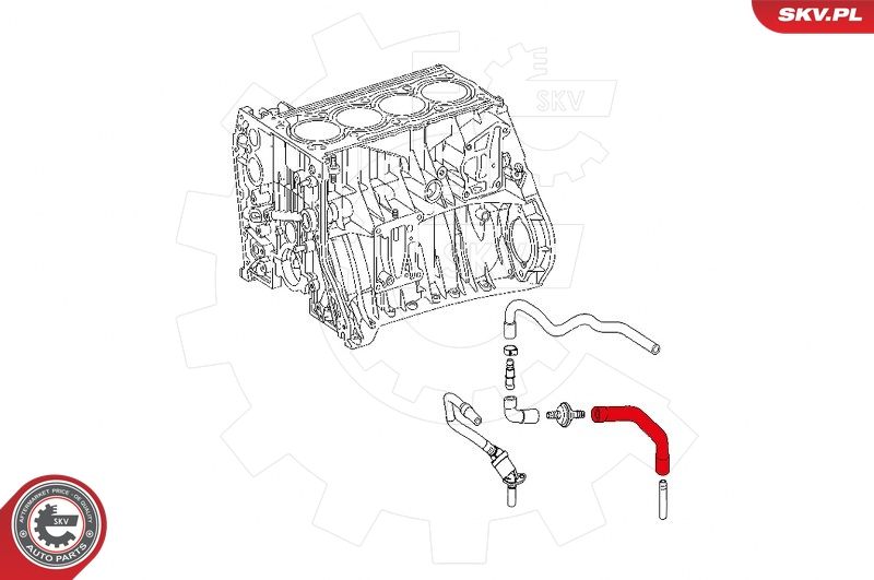 ESEN SKV Schlauch, Kurbelgehäuseentlüftung (31SKV128)