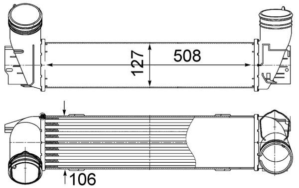 MAHLE Ladeluftkühler (CI 490 000S)