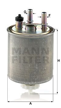 MANN-FILTER Kraftstofffilter (WK 9022) Thumbnail