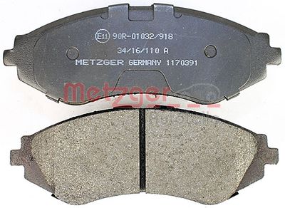 METZGER Bremsbelagsatz, Scheibenbremse (1170391)