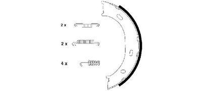 HELLA Bremsbackensatz, Feststellbremse (8DA 355 050-291)