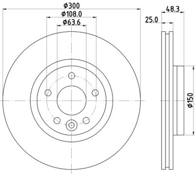 HELLA Bremsscheibe (8DD 355 119-511)