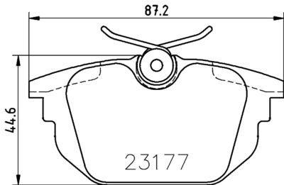 HELLA Bremsbelagsatz, Scheibenbremse (8DB 355 018-371)