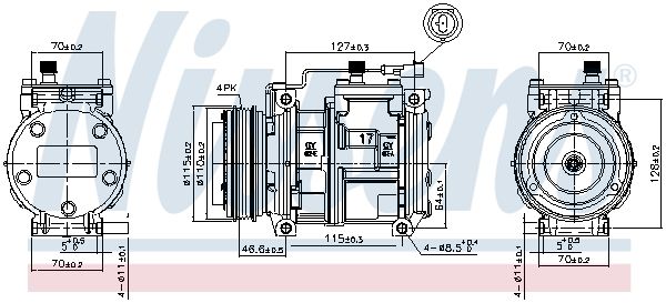 NISSENS Kompressor, Klimaanlage (89329) NISSENS Kompressor, Klimaanlage (89329)