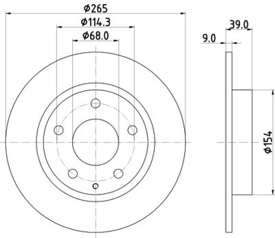 HELLA Bremsscheibe (8DD 355 120-461)