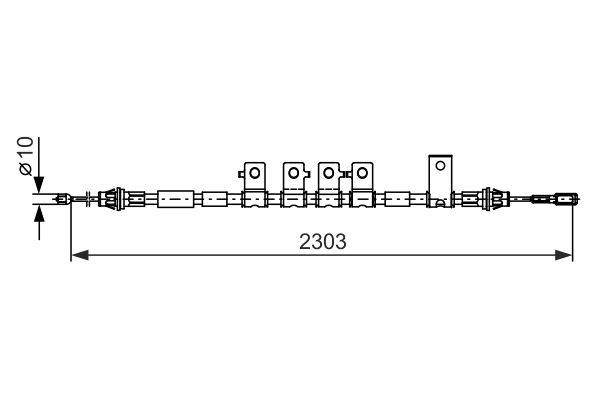 BOSCH Seilzug, Feststellbremse (1 987 482 403)