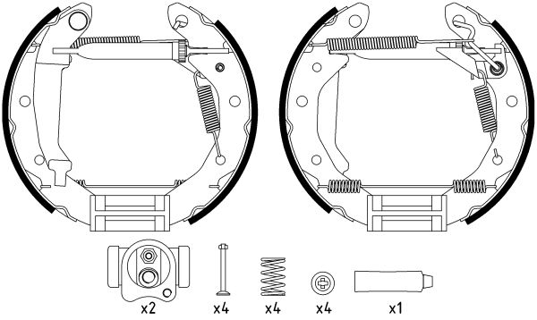 TEXTAR Bremsbackensatz (84054000)