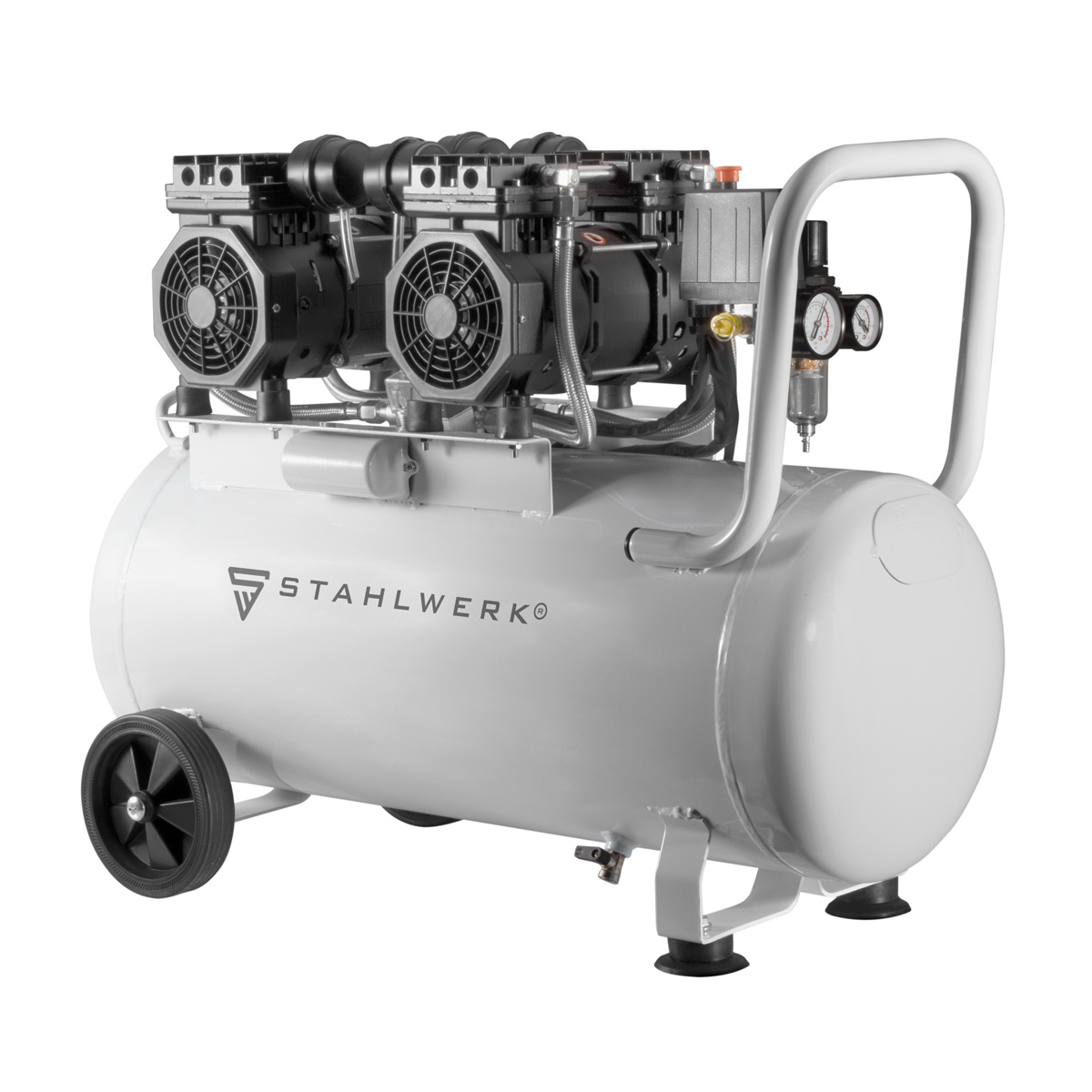 STAHLWERK Druckluft Kompressor ST 510 Pro mit 10 bar, 50 l Tank, 69 dB 3,78 PS