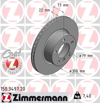 ZIMMERMANN Bremsscheibe (150.3497.20)