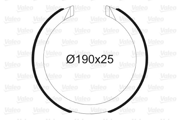 VALEO Bremsbackensatz, Feststellbremse (564197)