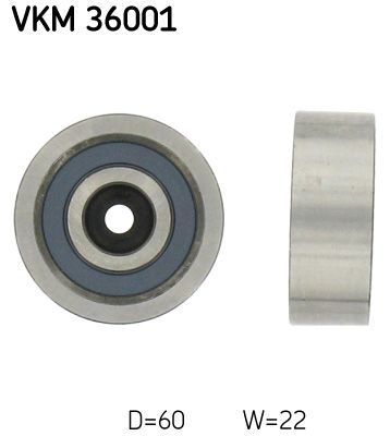 SKF Umlenk-/Führungsrolle, Keilrippenriemen (VKM 36001)