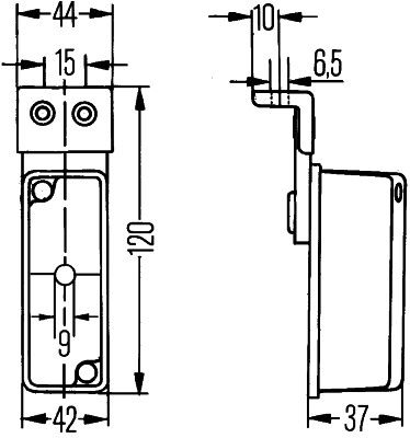 HELLA Umrissleuchte (2XS 005 020-021)