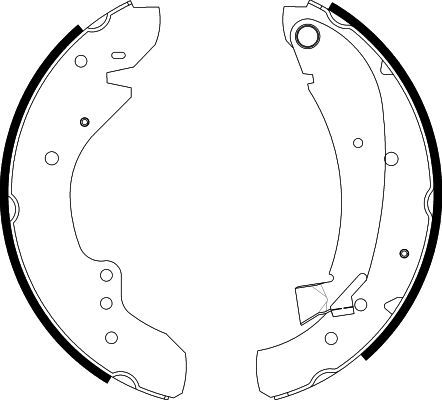 HELLA Bremsbackensatz (8DB 355 001-591) HELLA Bremsbackensatz (8DB 355 001-591)