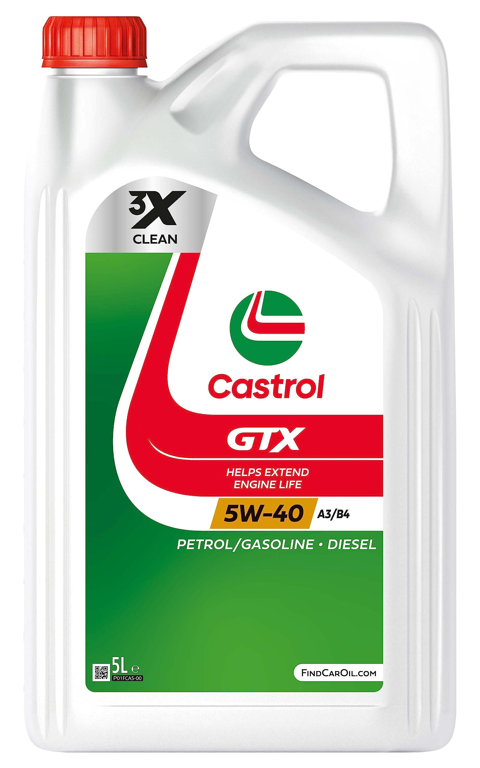 Castrol GTX 5W-40 A3/B4, 208 l (15A552)