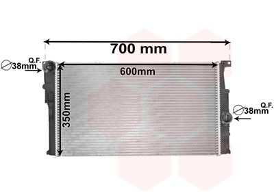 VAN WEZEL Kühler, Motorkühlung (06002455) Thumbnail