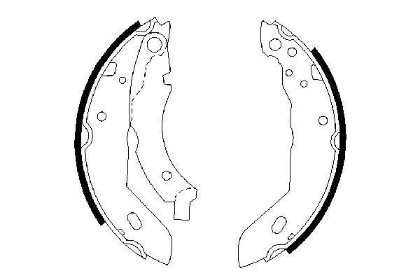BOSCH Bremsbackensatz (0 986 487 084)
