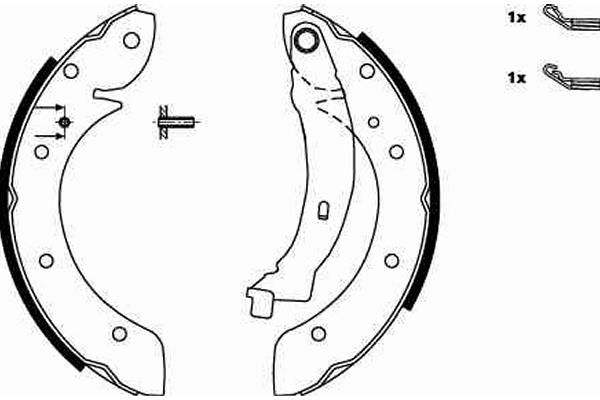 TRW Bremsbackensatz (GS8620) TRW Bremsbackensatz (GS8620)