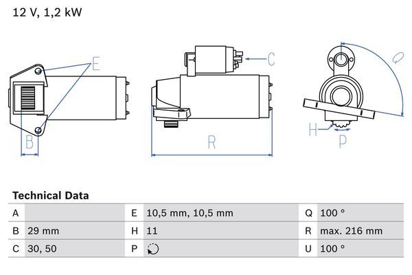 BOSCH Starter (0 986 028 010)