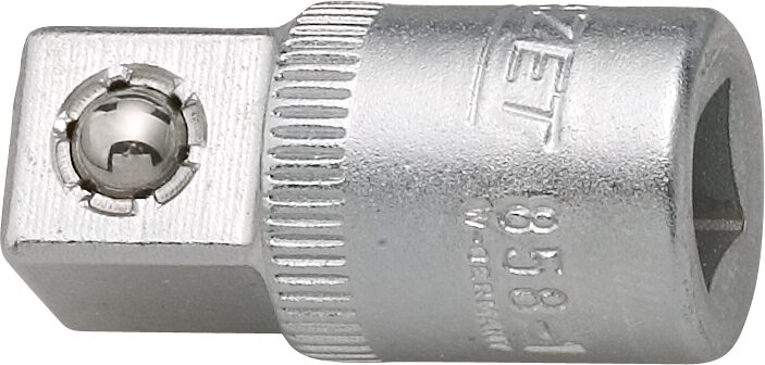 HAZET Vergrößerungsstück 858-1 ∙ Vierkant6,3 mm (1/4 Zoll) ∙ Vierkant 10 mm (3/8 Zoll)