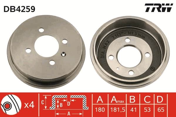TRW Bremstrommel (DB4259)