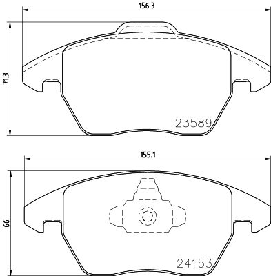 HELLA Bremsbelagsatz, Scheibenbremse (8DB 355 011-811)