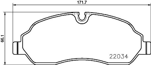 BREMBO Bremsbelagsatz, Scheibenbremse (P 24 171)