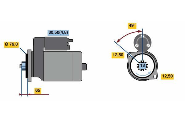BOSCH Starter (0 001 153 009)