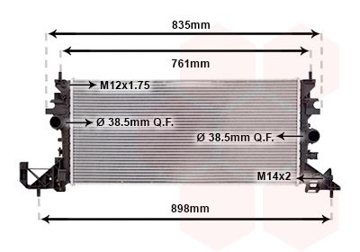 VAN WEZEL Kühler, Motorkühlung (37012704) Thumbnail
