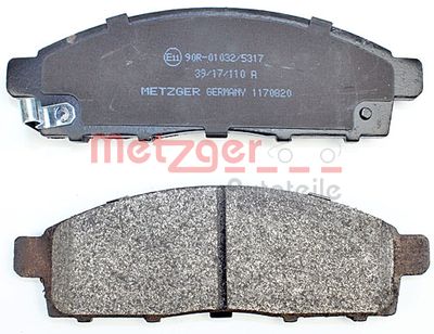 METZGER Bremsbelagsatz, Scheibenbremse (1170820)