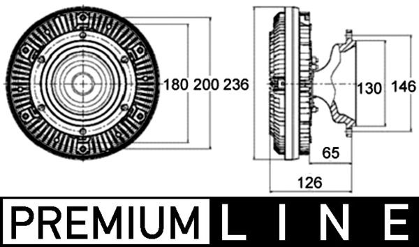 MAHLE Kupplung, Kühlerlüfter (CFC 12 000P) MAHLE Kupplung, Kühlerlüfter (CFC 12 000P)