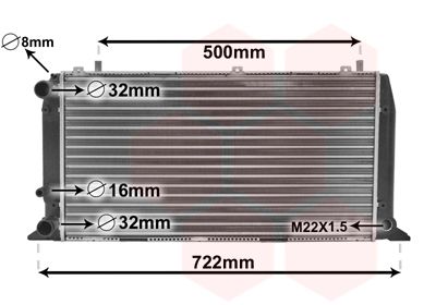 VAN WEZEL Kühler, Motorkühlung (03002047) Thumbnail