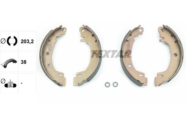 TEXTAR Bremsbackensatz (91049500)