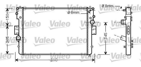 VALEO Kühler, Motorkühlung (734448)