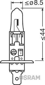 ams-OSRAM Glühlampe, Fernscheinwerfer (64155TSP)