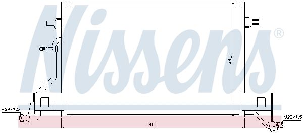 NISSENS Kondensator, Klimaanlage (940002)