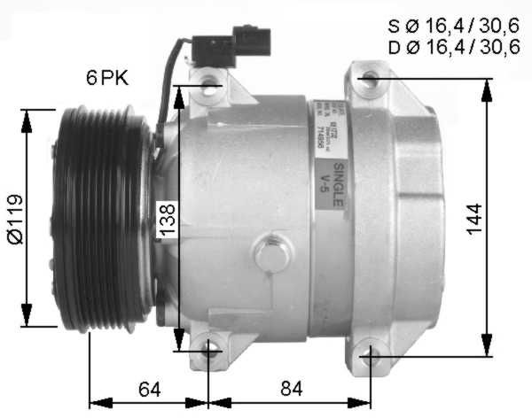 NRF Kompressor, Klimaanlage (32483G)