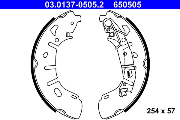 ATE Bremsbackensatz (03.0137-0505.2)