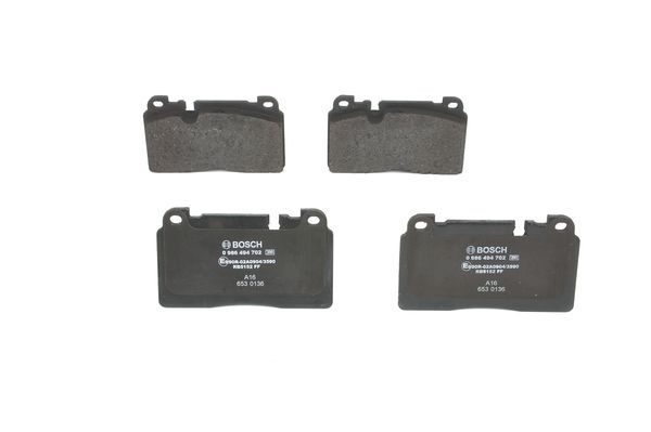 BOSCH Bremsbelagsatz, Scheibenbremse (0 986 494 702)