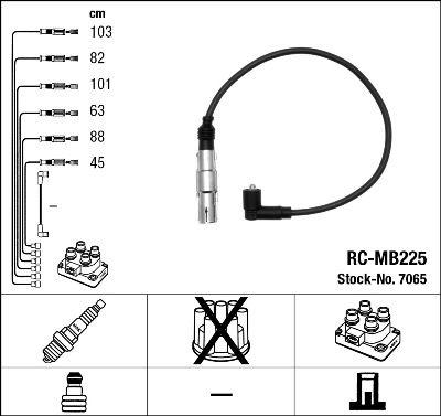 NGK Zündleitungssatz (7065)