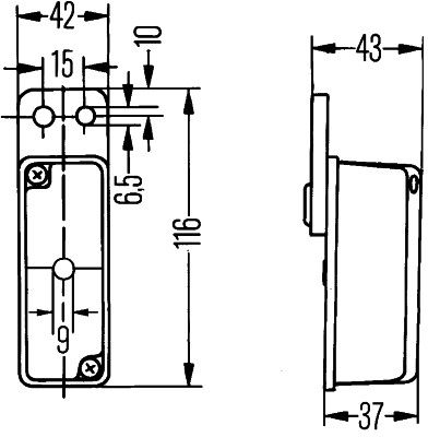 HELLA Umrissleuchte (2XS 005 020-011)