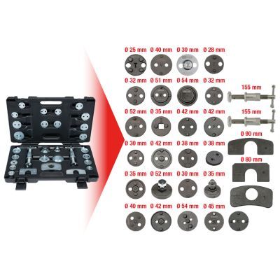 KS TOOLS Dreh-/Rückstellwerkzeugsatz, Bremssattelkolben (150.2030)