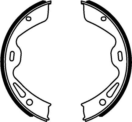 HELLA Bremsbackensatz, Feststellbremse (8DA 355 050-961)