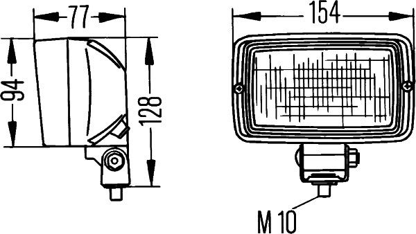 HELLA Arbeitsscheinwerfer (1GA 006 876-001)