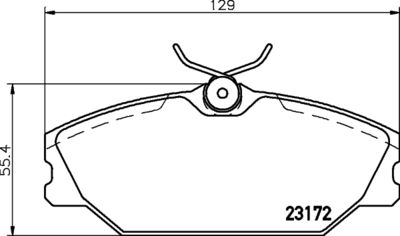 HELLA Bremsbelagsatz, Scheibenbremse (8DB 355 019-391)