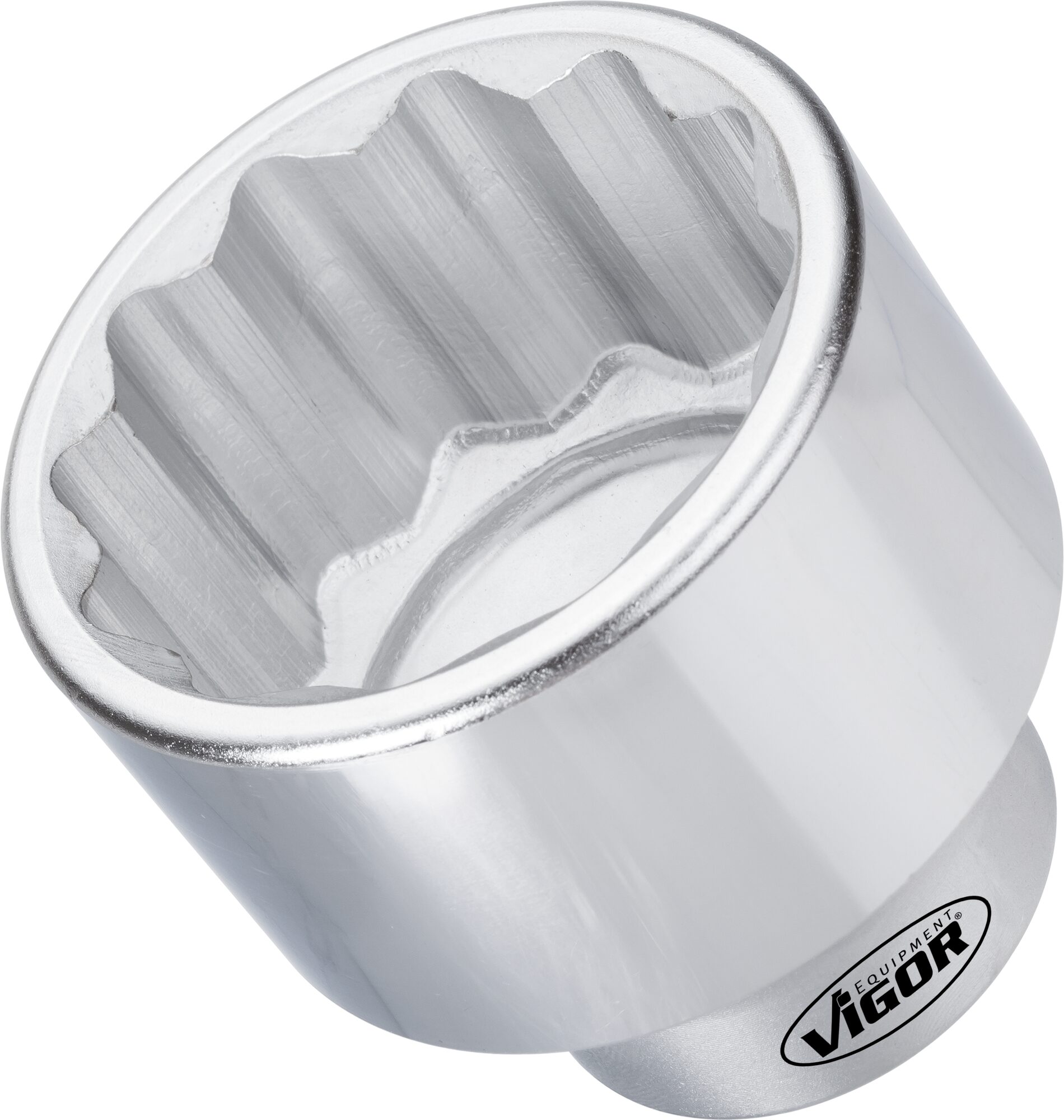 VIGOR Doppel-Sechskant Steckschlüssel-Einsatz ∙ V3378N ∙ Vierkant25 mm (1 Zoll) ∙ Außen-Doppel-Sechskant Profil ∙ 65 mm