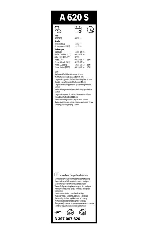 BOSCH Wischblatt (3 397 007 620) BOSCH Wischblatt (3 397 007 620)